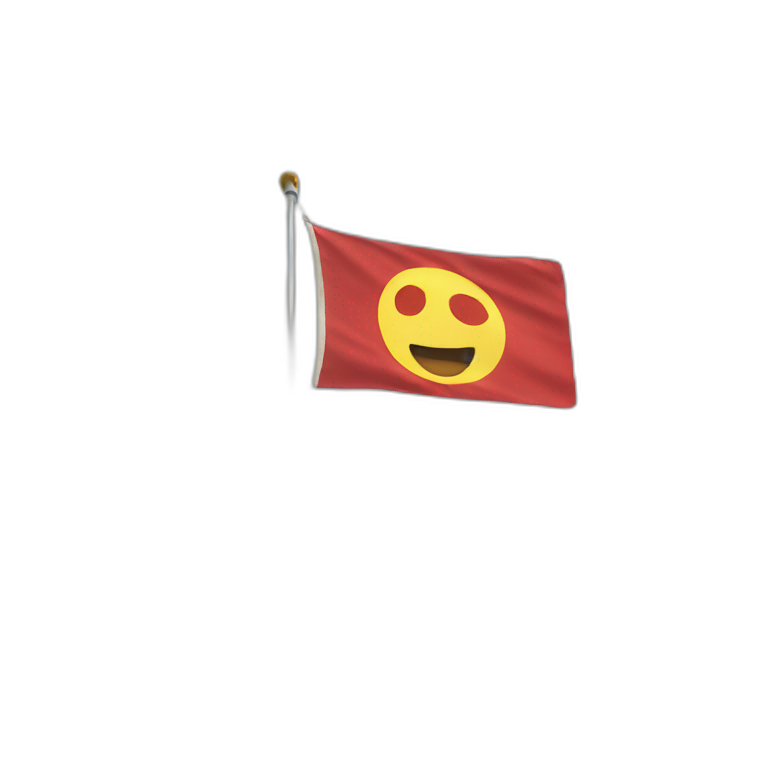 Fahne mit 64 emoji