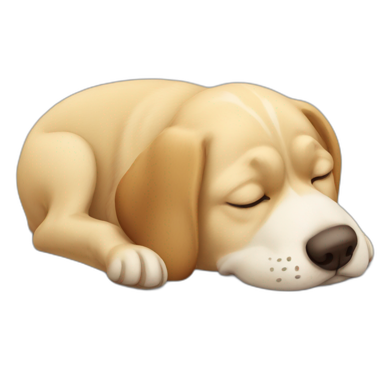 sleep-dog emoji