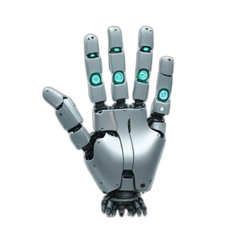 hand robot 2 fingers emoji