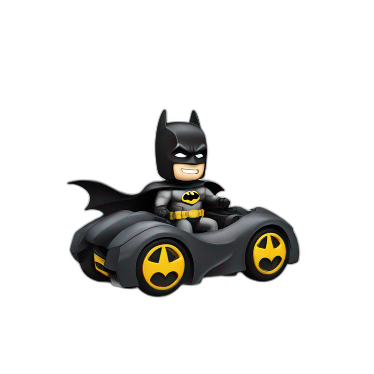 Batman on batmobile  emoji