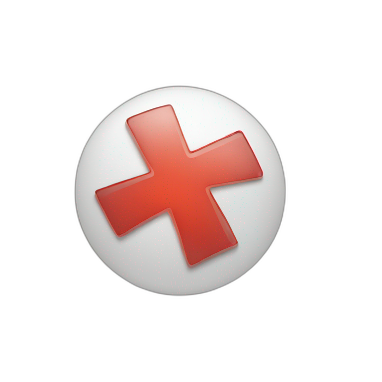 Red-cross-health emoji