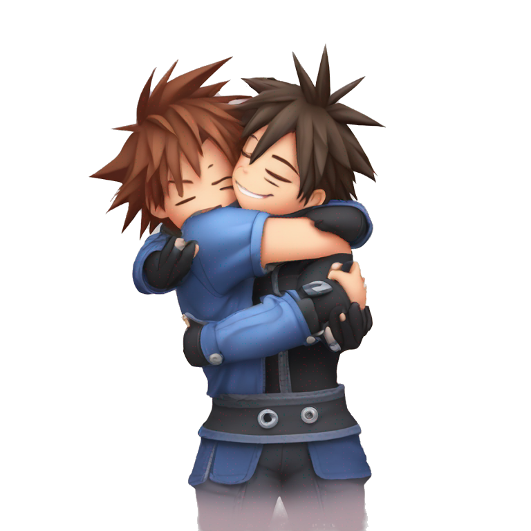 Sora hug kingdom hearts hugging stitch emoji
