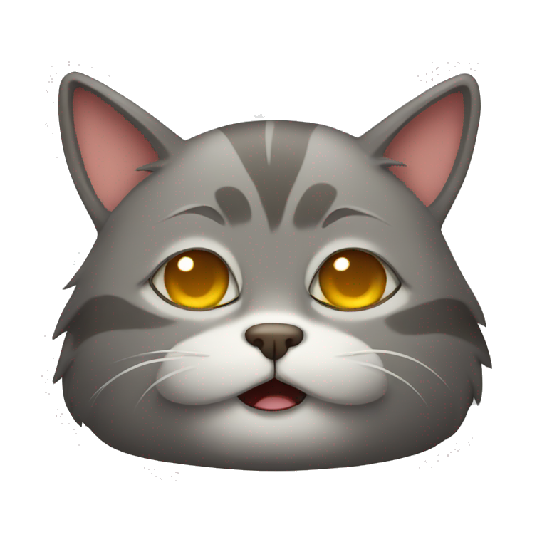 A tired cat emoji