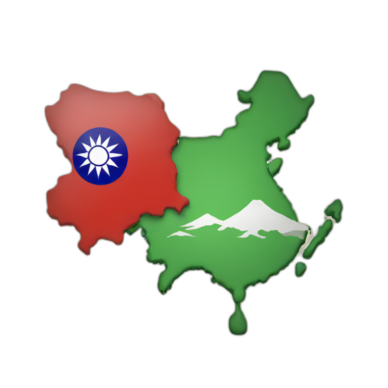 Taiwan map and flag emoji