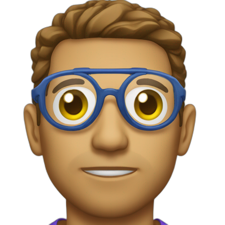 Goleiro de oculos emoji