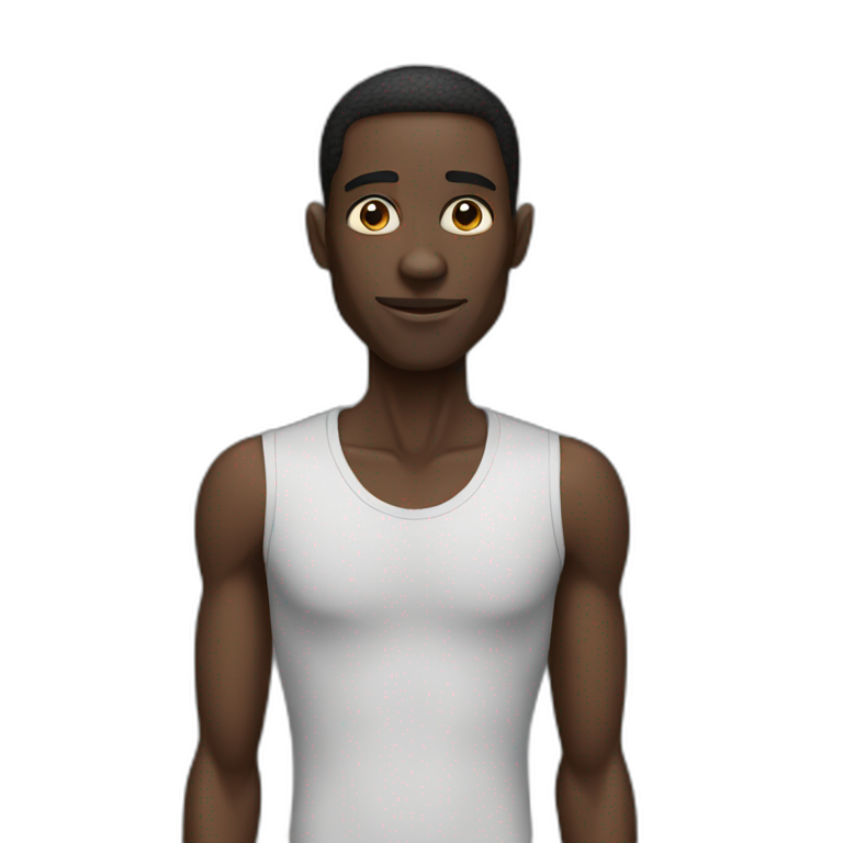 very very skinny black man emoji