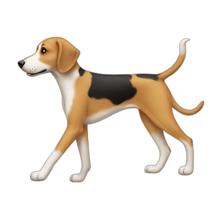 hound mix walking emoji