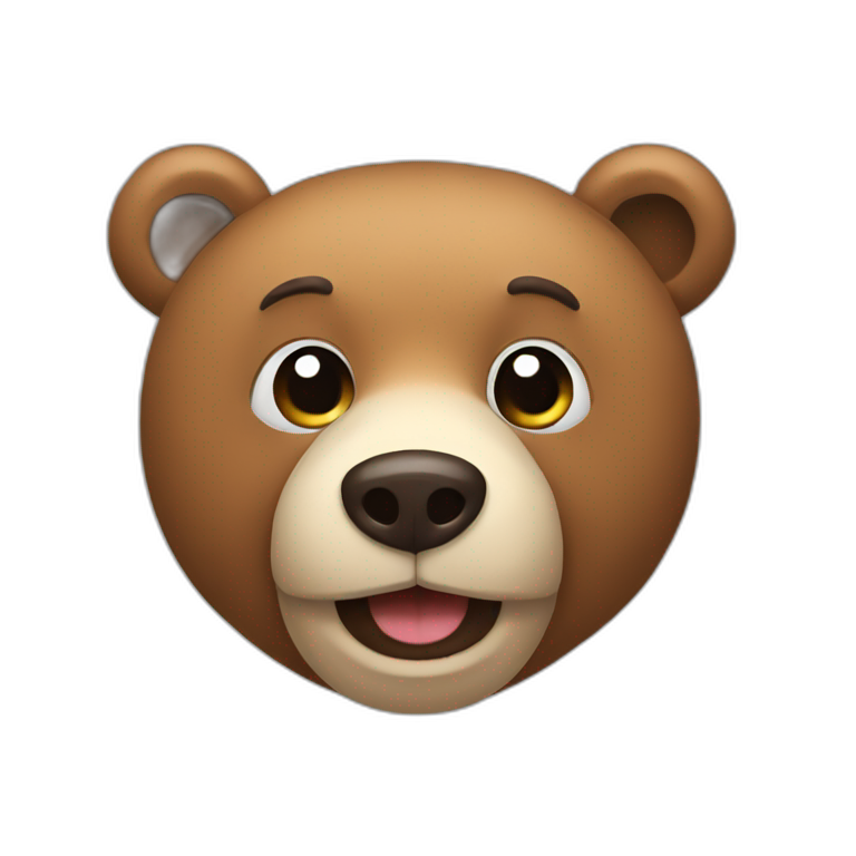 a bear emoji