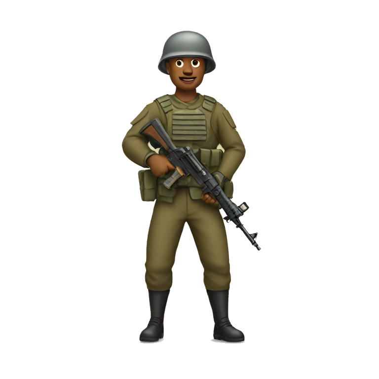 Soldat tenant un fusils  emoji