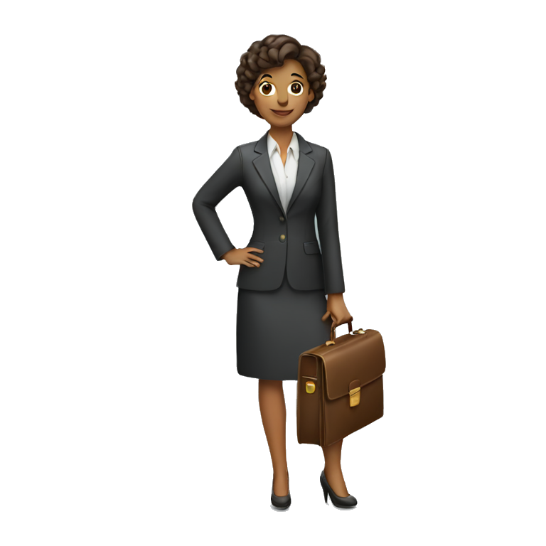 woman holding briefcase emoji