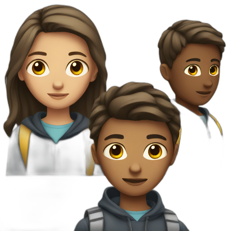 teenagers in school emoji