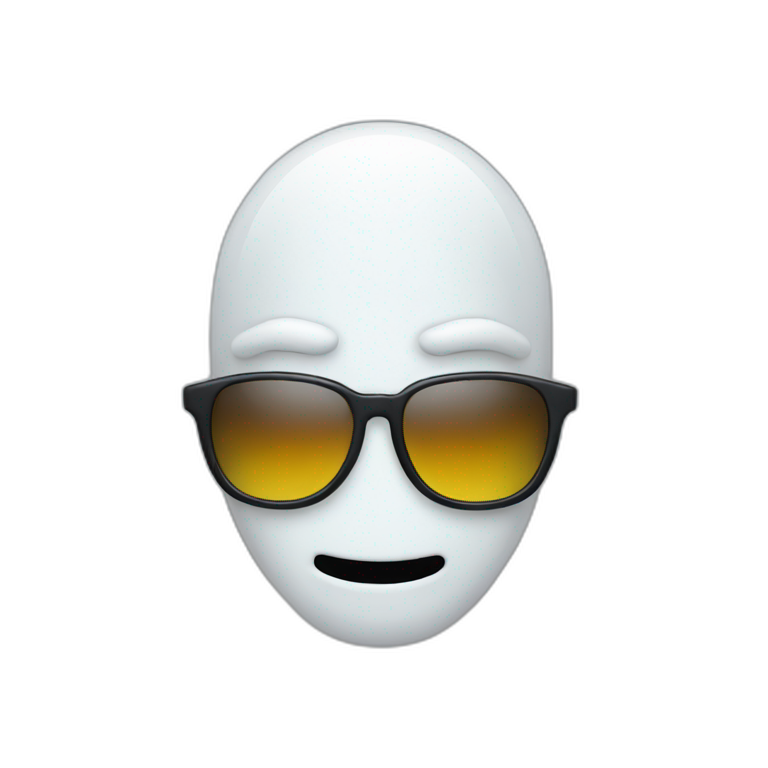 sunglasses ghost emoji