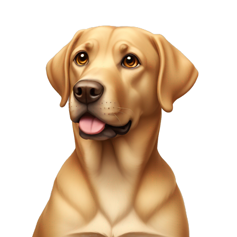 Dog Labrador brown emoji