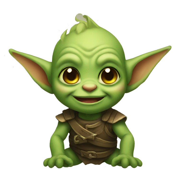 cute baby goblin  emoji