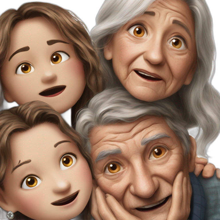 happy group of elders emoji