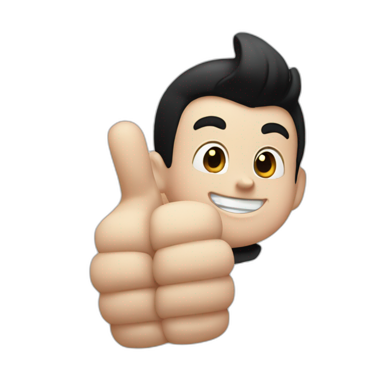 Astro boy thumbs up emoji