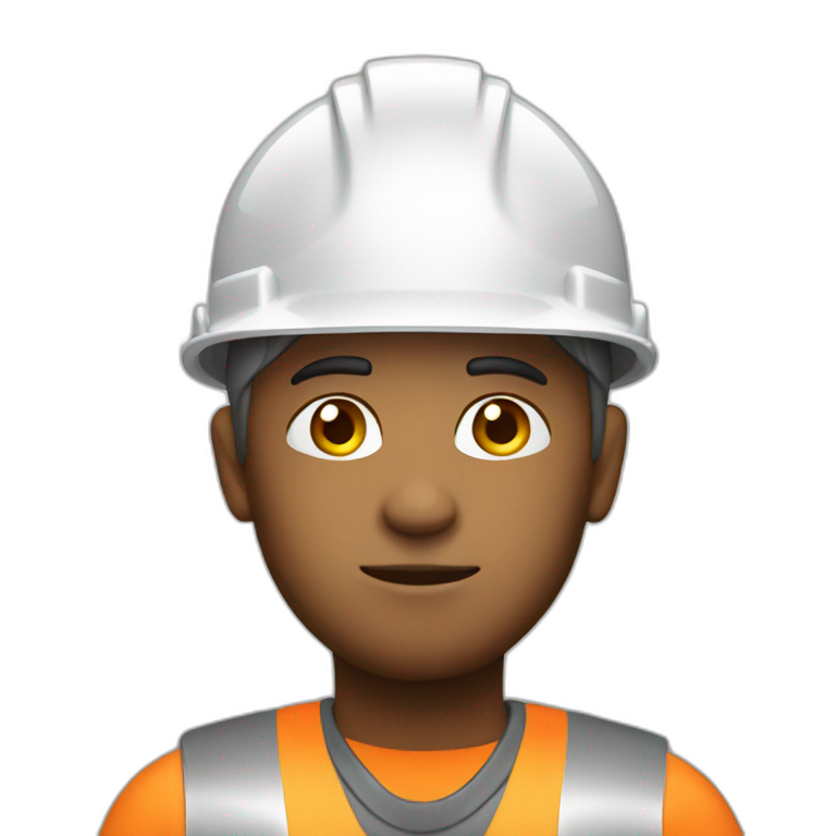 construction worker thinking emoji