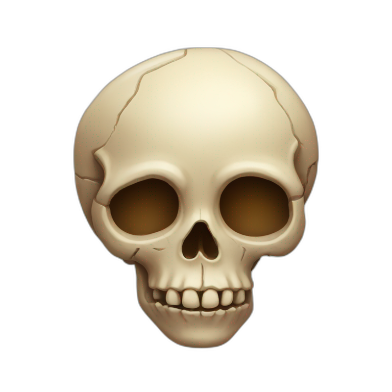 heart shaped skull emoji