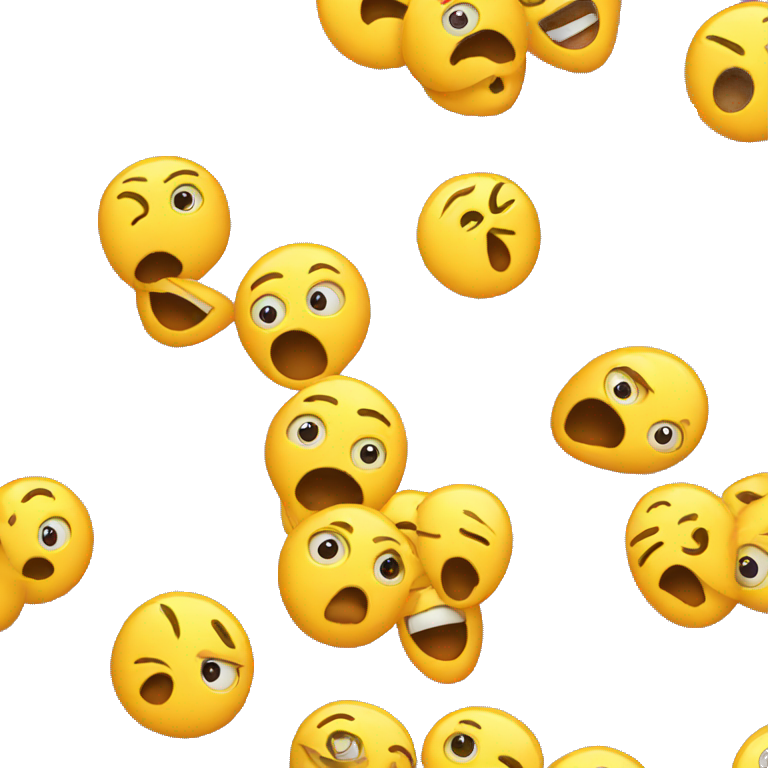 shocked yellow face emoji emoji