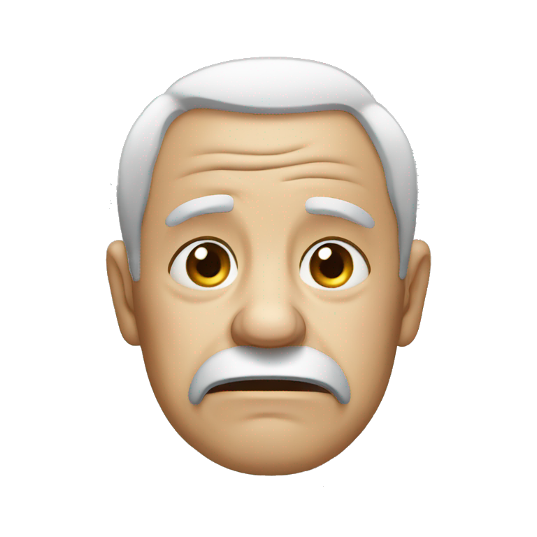 Crying old man emoji emoji