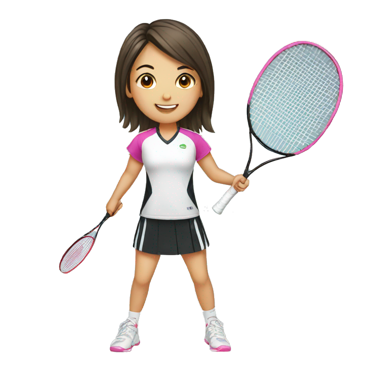 Girl badminton emoji