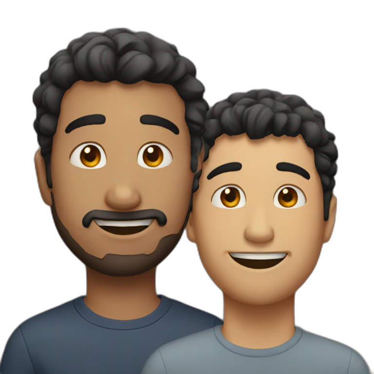 Two guy friends  emoji