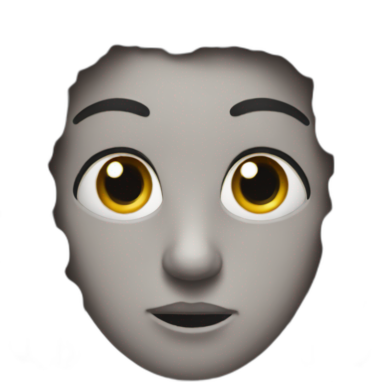 apple iphone with eyes emoji