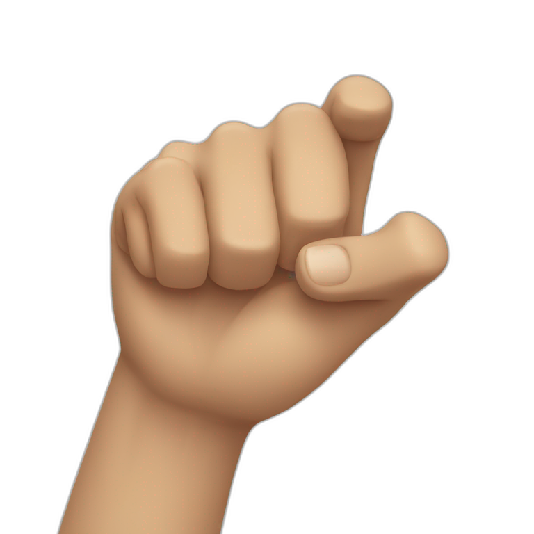 Punch hand gesture emoji