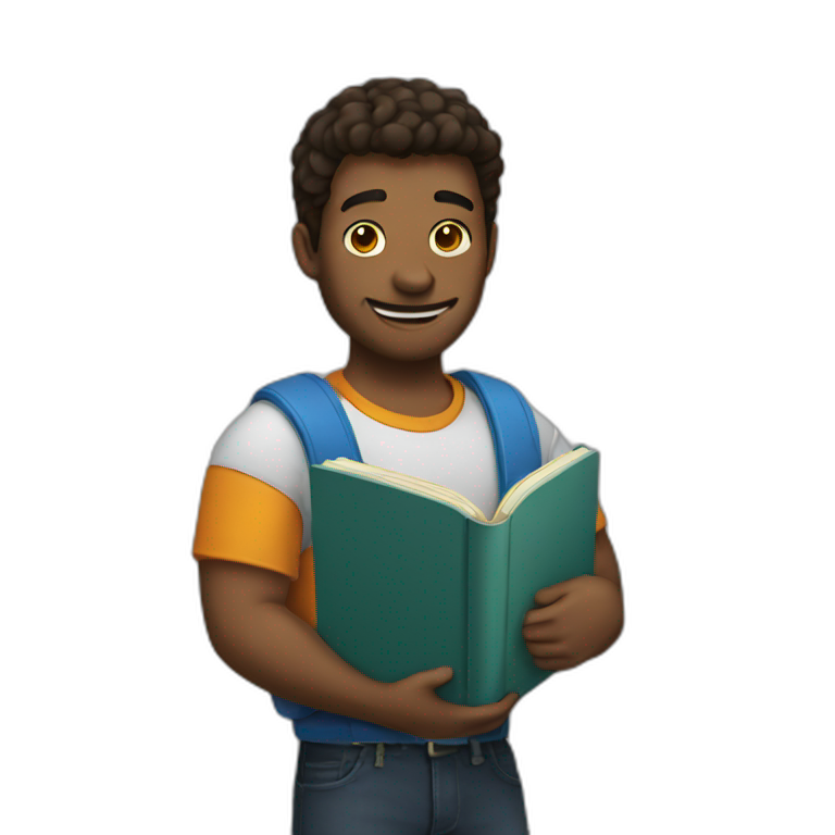 holding a book emoji