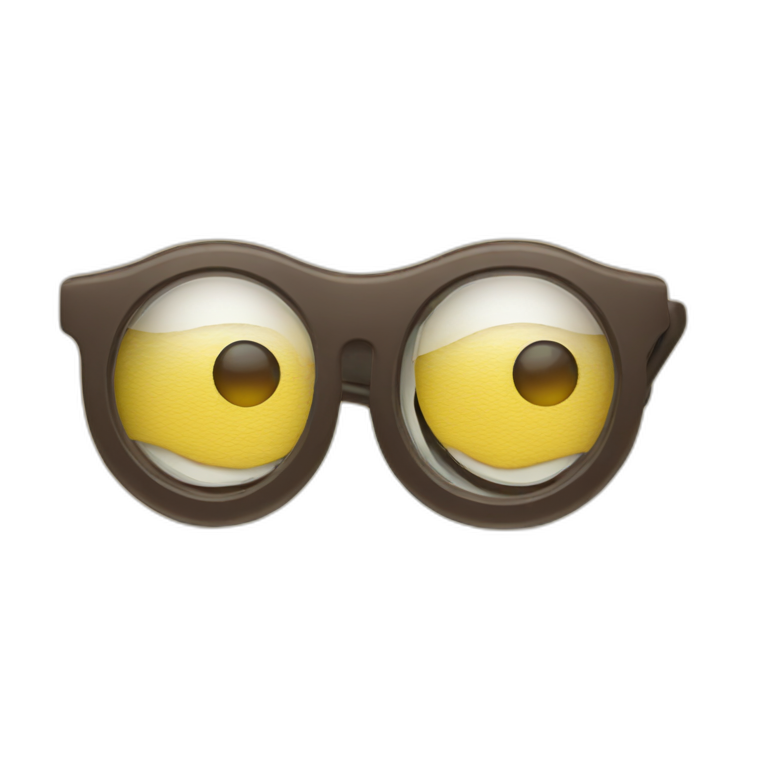 Remote and eye glasses emoji