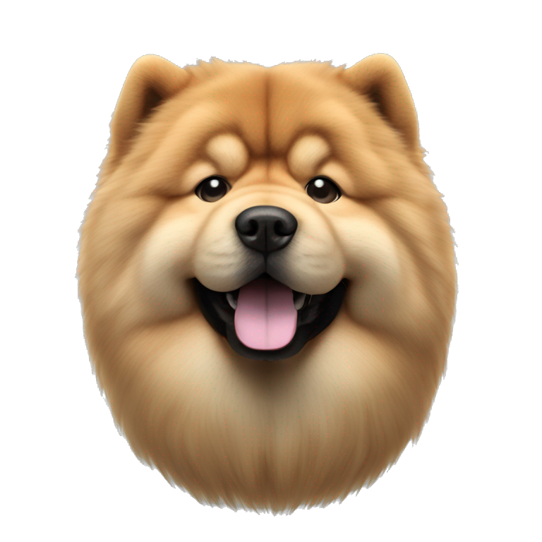 Chow chow photorealistic 4k emoji