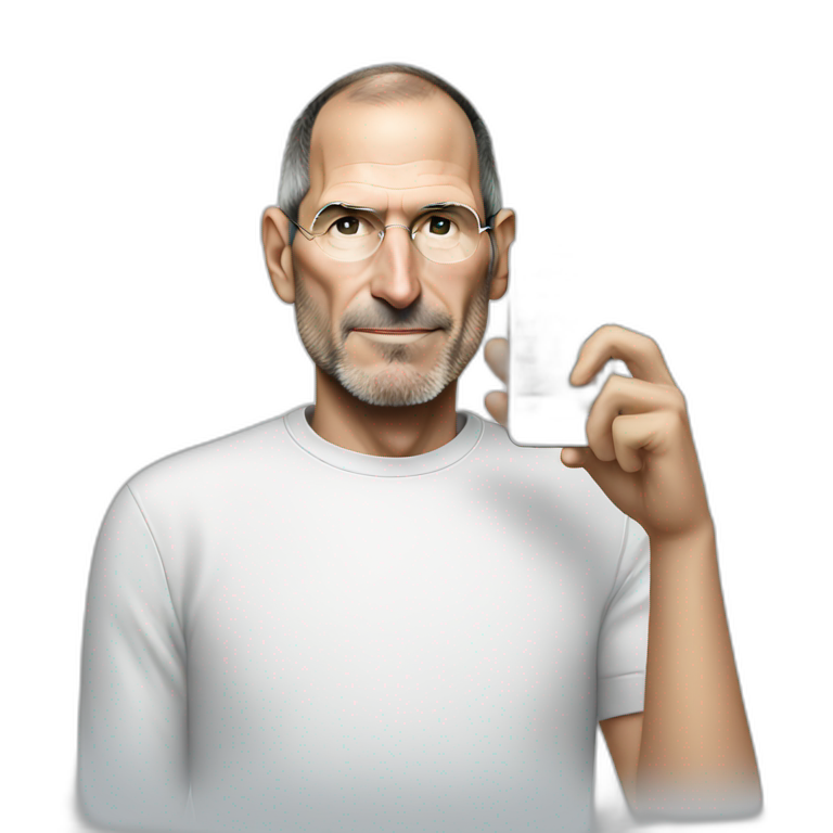 Steve jobs with iPhone  emoji