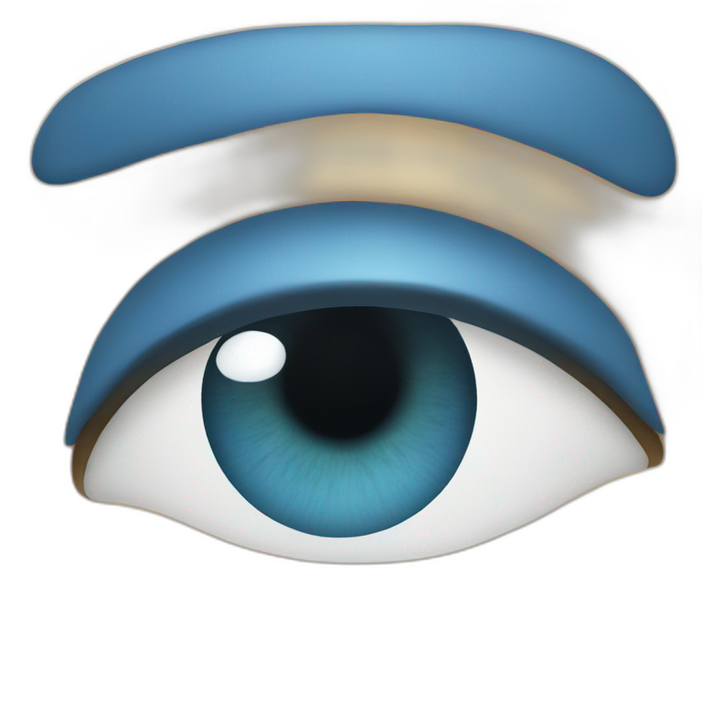 eye blue emoji
