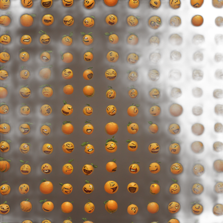 Zumba orange and black emoji