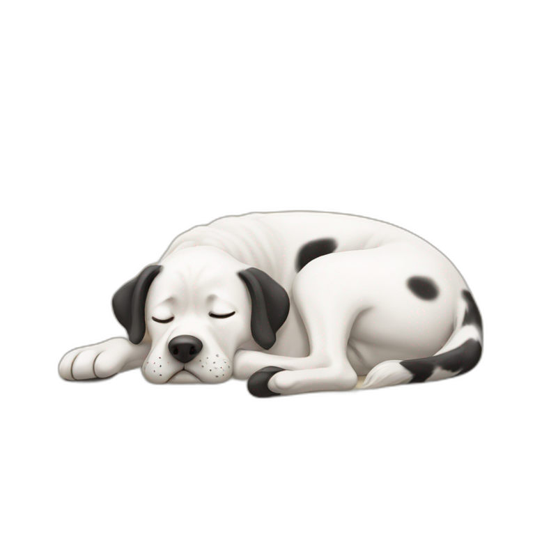 Dalmatiner sleeping emoji