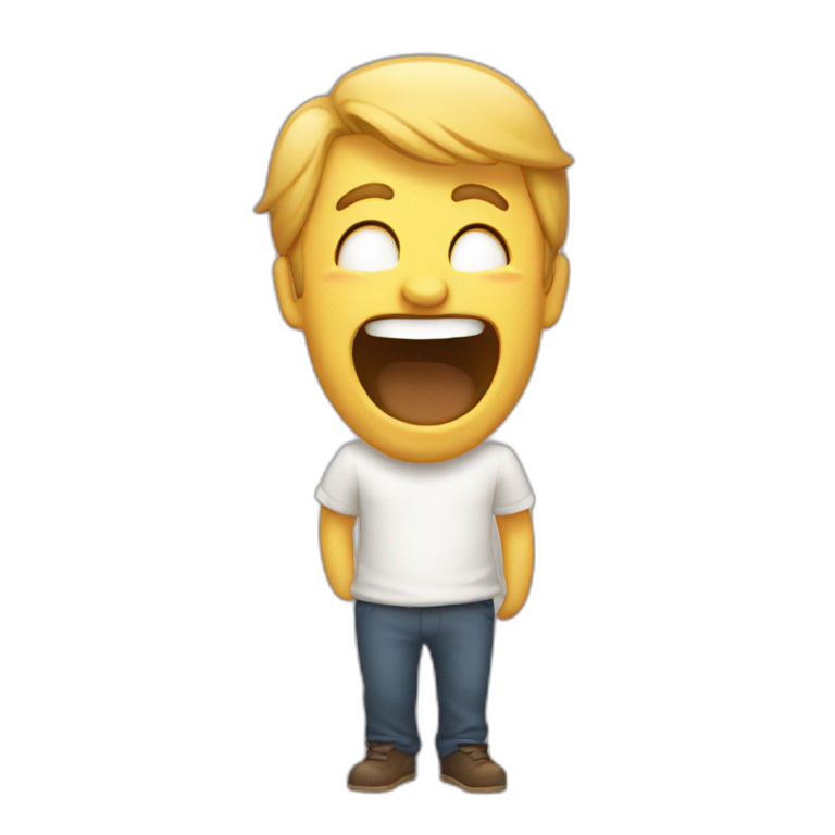 Laughing man emoji