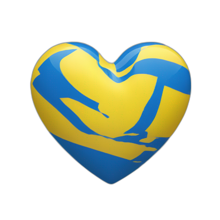 ukraine-flag-colored-heart emoji
