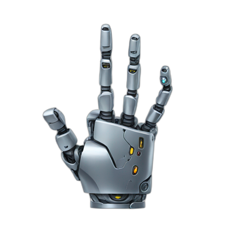 robot hand emoji