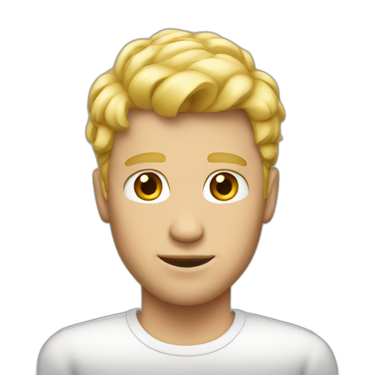 blond guy emoji