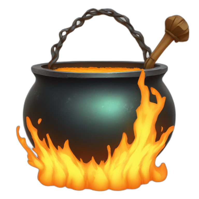 magic halloween cauldron emoji