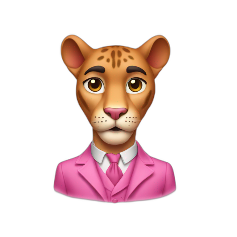 The pink panther cartoon emoji