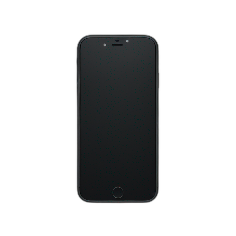 Iphone with black screen emoji