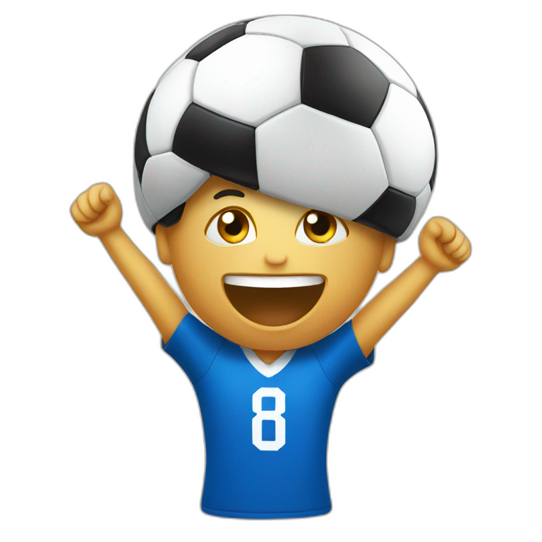 soccer supporter cheering emoji