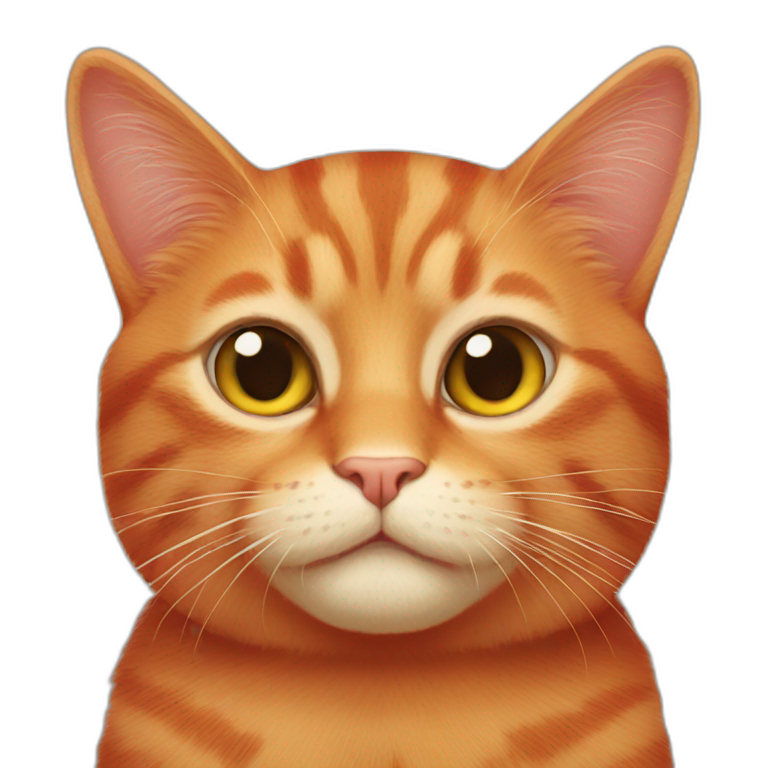Red-red cat emoji