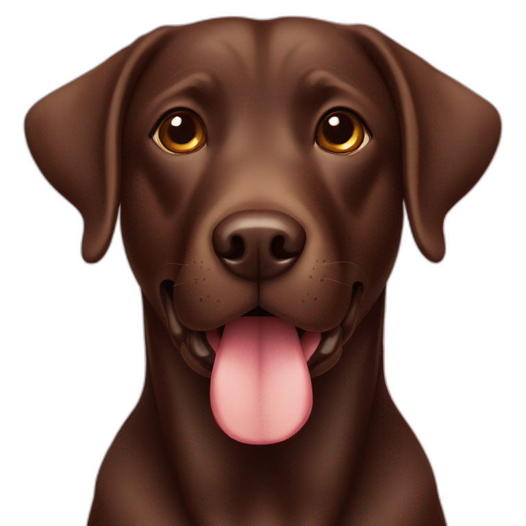 chocolate labrador emoji