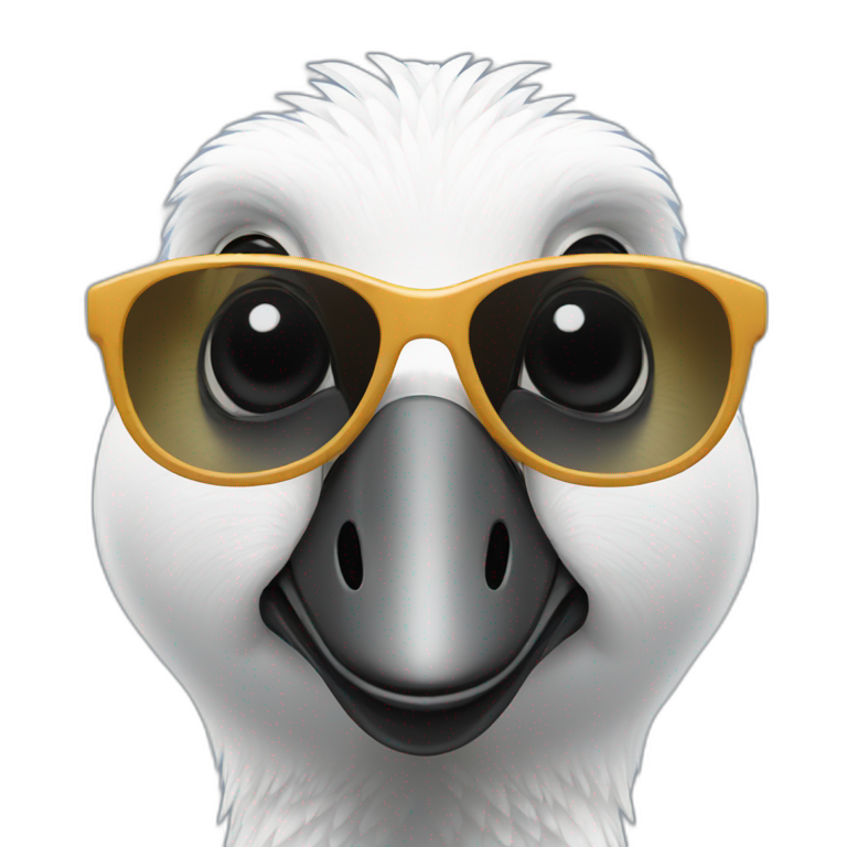  a goose with sunglasses emoji