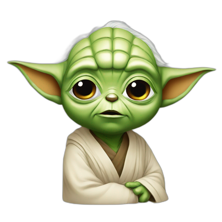 Yoda en slip emoji