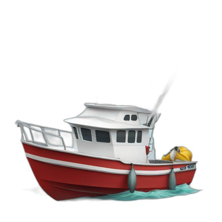 T-deck fishing boat emoji