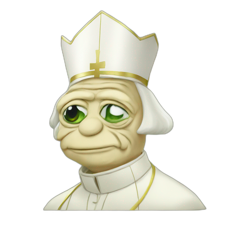 pope Pepe frog emoji
