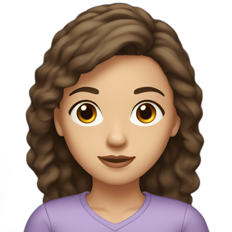 Brown hair woman with hazel eyes and dark hair woman with dark brown eyes emoji